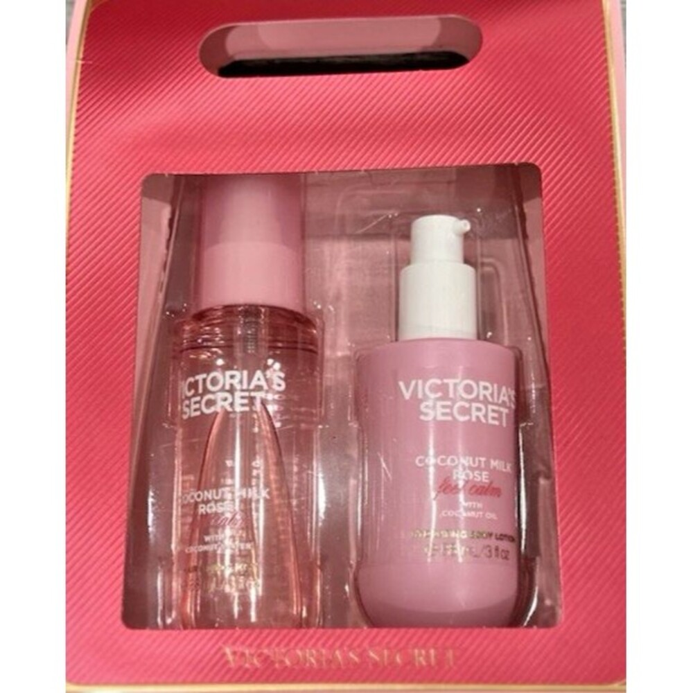 Victoria's Secret Hair & Body Mist w/ Lotion 2 Pc Holiday Gift Set 3oz ea Sealed